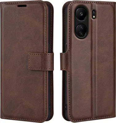 Produktbild von Xiaomi Redmi 13C / Poco C65 Hülle - Coverup Deluxe Klapphülle - Dunkelbraun