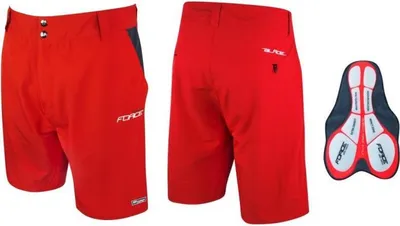 Obrázek produktu pro Kraťasy Force Blade MTB pánské volné s vložkou červená Velikost 2XL 900322-XXL