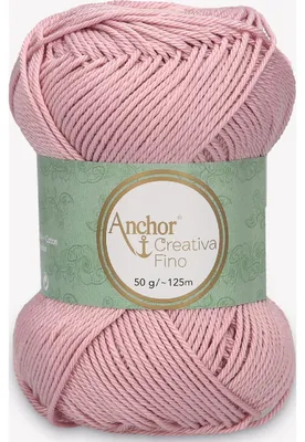 Obrázek produktu pro Anchor Creativa Fino – mercerovaná bavlněná příze na háčkování (barva 00423)