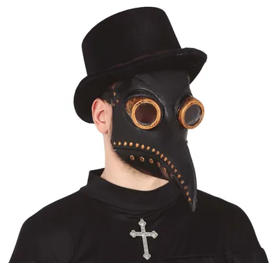 Immagine prodotto di Maschera da dottore della peste nera - in lattice - taglia adulto