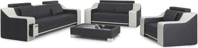 Produktbild von Ledersofa Couch Wohnlandschaft 3+2+1 Sitzer Garnitur Modern Sofa Garnituren neu