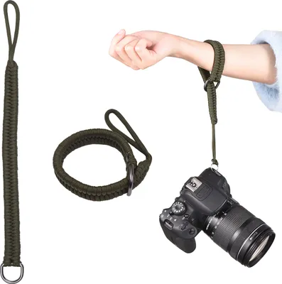 Zdjęcie produktu dla Uniwersalny pasek na nadgarstek do aparatu, 35 cm, pasek na nadgarstek do aparatu, pasek do lustrzanek i bezlusterkowców, paski dla fotografów, szybkozłączka