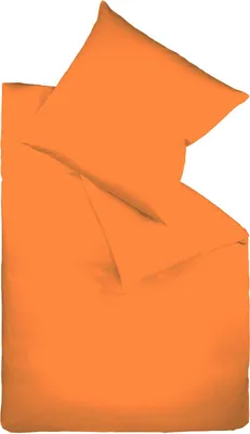 Produktbild von Fleuresse Mako-Satin-Bettwäsche Colours, orange