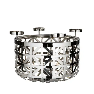 Produktbild von Fink Windlicht JORIS DH 41x25 cm silber Teelichthalter Windlichtglas