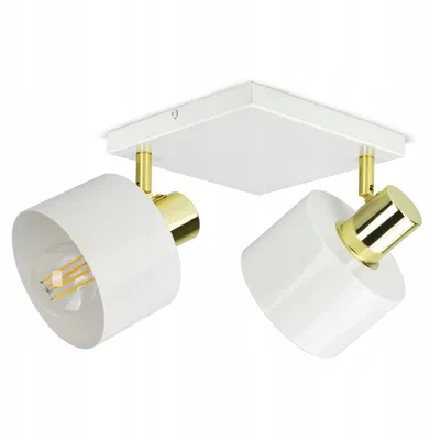 Zdjęcie produktu dla Lampa Sufitowa Żyrandol Plafon Biała Złota Classic Spot AG2 LED E27