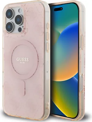 Produktbild von Guess iPhone 16 Pro Max Back cover case - Magsafe IML g - Pink