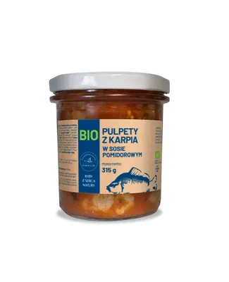 Zdjęcie produktu dla PULPETY Z KARPIA W SOSIE POMIDOROWYM315 g - GOSPODARSTWO RYBACKIE ZAWÓLCZE