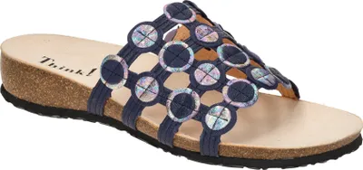 Produktbild von Think THINK Pantolette Julia Blau | Bunt Blau 40