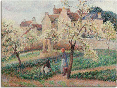 Produktbild von ARTland Leinwandbild Blühende Pflaumenbäume. 1889 Größe: 60x45 cm