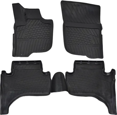 Produktbild von NORM LINERS | 3D Gummimatten Auto Matten Fussmatten Kompatibel mit Mitsubishi L200 ab 2015, Individuelle Passform mit Hohem Rand cca 4-5cm, Allwetter,