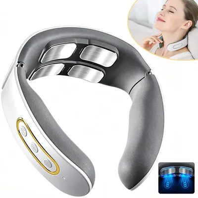 Produktbild von Nackenmassagegerät mit Wärme, Tragbares Elektrische Massagegerät Nacken, für Zuhause, Büro und Reise
