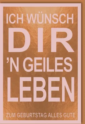 Produktbild von Geburtstag - Glückwunschkarte im Format 11,5 x 17 cm mit Umschlag