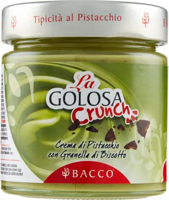 Produktbild von Bacco Sizilianische Pistaziencreme La Golosa Crunch, 200g.