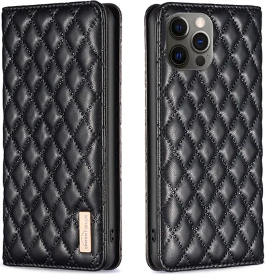 Obrázek produktu pro iPhone 12 / 12 Pro Pouzdro, Elegantní Flip Kožené Pouzdro s Kapsami na Karty a Stojánkem pro iPhone 12 / iPhone 12 Pro černé