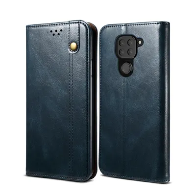 Obrázek produktu pro Pouzdro pro Xiaomi Redmi Note 9, kožené flip pouzdro peněženka s funkcí stojánku modré