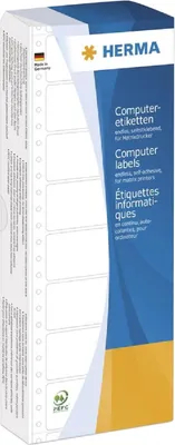 Zdjęcie produktu dla HERMA 8183, Niebieski, Samoprzylepne etykiety do drukowania, Celuloza, Papier, DotMatrix, Matowy, 8,89 cm