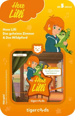Produktbild von tigercard - Hexe Lilli - Das geheime Zimmer & Das Wildpferd - Tigermedia Karten