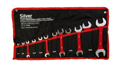 Produktbild von ELMAX | Doppelmaulschlüssel Set, 12-teilig, 6–32 mm, CrV-Stahl, Maulschlüssel Satz, Rolltasche