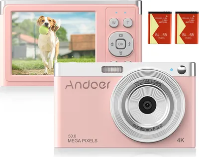 Produktbild von Fotoaparát pre deti - 4K, 50 Mpx, 16x digitálny zoom, 2,88" displej IPS, automatické zaostrovanie, kompaktný digitálny fotoaparát