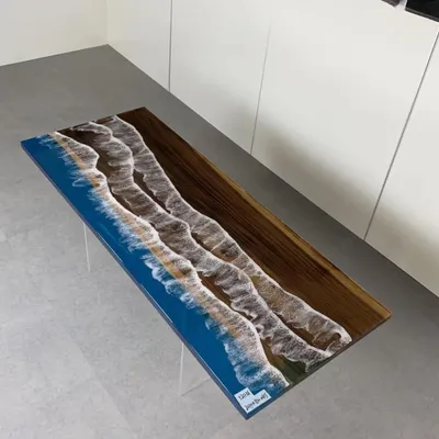 Produktbild von Esstisch Epoxy Möbel Designer Tisch Epoxidharz Tische 121x51cm