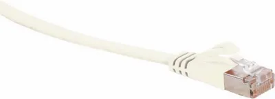 Produktbild von U/FTP CAT7 10M platt weiß 100% Kupfer - Netzwerkkabel - Computerkabel - Kabel