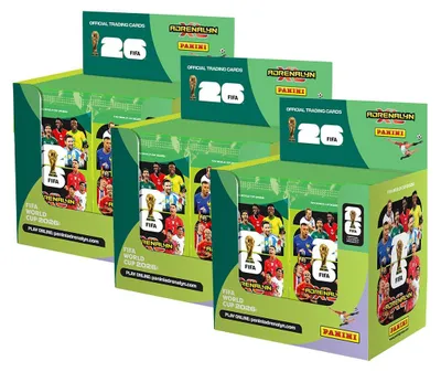 Produktbild von FIFA World Cup Adrenalyn XL 2026 - 3 Display (150 Booster)