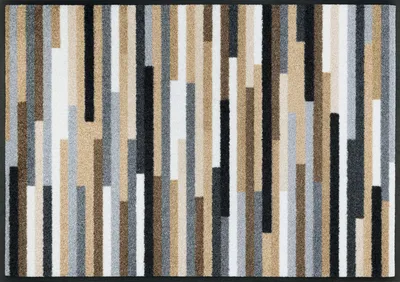 Produktbild von wash+dry Schmutzfangmatte Mikado Stripes nature - 60 x 85 cm