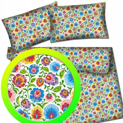 Obrázek produktu pro Designpremium Bavlněné povlečení 160x200 cm Květinový Vzor