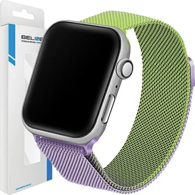 Obrázek produktu pro Beline Apple Watch Ocelový Řemínek 42/44/45/49Mm Zeleno-Fialový Zelený/Fialový