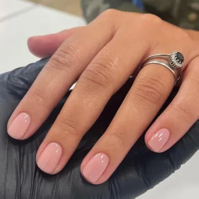 Produktbild von Press on Nails Kurz Squoval Rosa Nude Full Cover Kunstnägel mit Nagelkleber 24 Stück