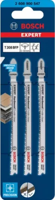 Zdjęcie produktu dla Bosch T 308 BFP, Ostrze wyrzynarki, Panel laminowany, Płyta gipsowa, Bimetaliczny, Stal nierdzewna, 2 mm, 5 cm