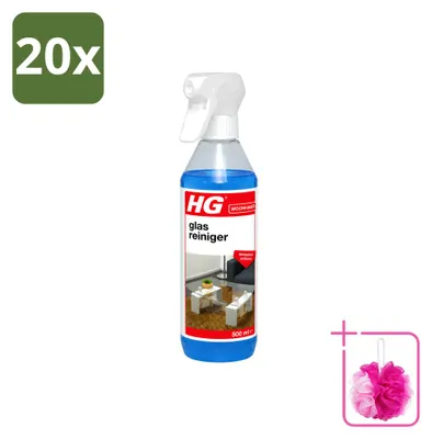 Produktbild von 20 x HG Glasreiniger - Streeploos schoon - 500 ml - Sparpackung - 20 Stücke