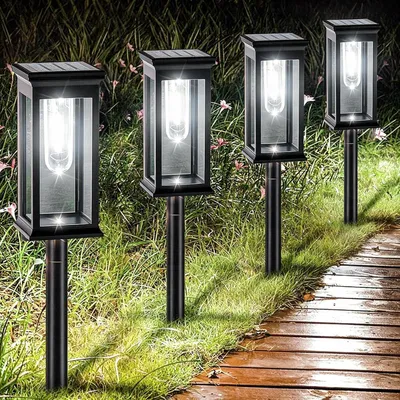 Obrázok produktu pre Solárne svietidlo 8 ks, IP65 vodotesné, automatické, pre záhradné chodníky