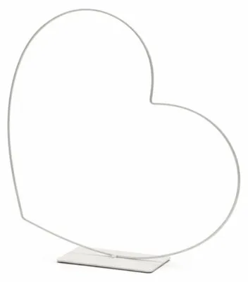 Produktbild von Dekorativer Herzrahmen horizontal weiß 39 cm