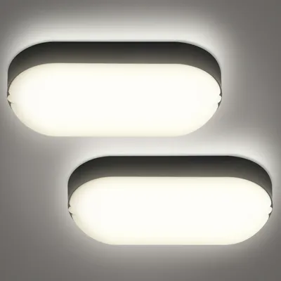 Produktbild von karpal LED-Aussenleuchte 18W Wandleuchte Aussenwandleuchte 4000K Neutralweiss IP54 wasserdicht fuer Garten Terrasse Garage Flur Keller 2 Stueck