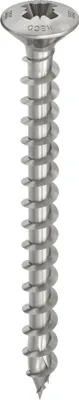 Imagen del producto de HECO-TOPIX-plus A2, tornillos de cabeza avellanada, 4 x 40 mm, con ranura Pozidriv (PZD-2), rosca completa, paquete de 200 unidades