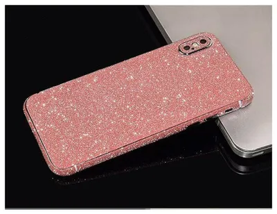Immagine prodotto di Protezione posteriore per iPhone 7, protezione posteriore rosa glitterata