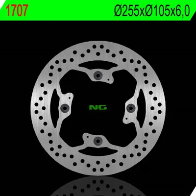 Productafbeelding van NG BRAKES remschijf rond, vast