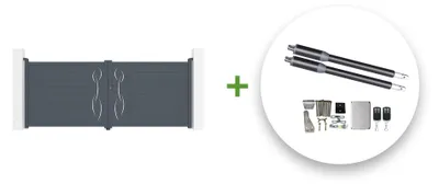 Produktbild von Flügeltor elektrisch 3,5m LIFE H.140cm + Drehtorantrieb RANGER B150