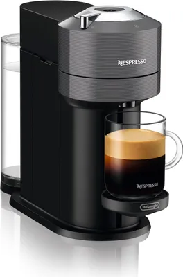 Produktbild von DELONGHI Kapselmaschine Nespresso Vertuo Next ENV120.CAE + Aeroccino3 Pure Chrome