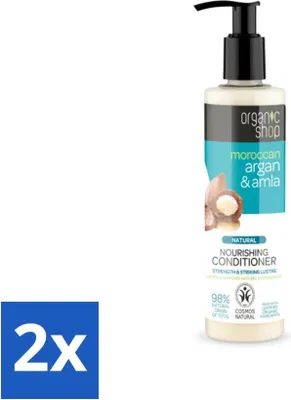 Produktbild von Organic Shop - Conditioner Argan & Amla - Feuchtigkeitsspendend und pflegend - 280 ml - Vorteilspack - 2 Stücke