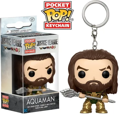 Produktbild von Justice League - Aquaman - Schlüsselanhänger Funko Pocket POP! Keychain