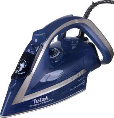 Obrázok produktu pre Tefal Ultragliss Anti-Calc Plus FV6830, Naparovacia žehlička, 2 m, 250 g/min, Modrá, Strieborná, 50 g/min, 0,27 L
