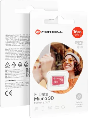 Immagine prodotto di Scheda di memoria Forcell F-Data UHS-I U3 classe di velocità 10 micro SD 16 GB