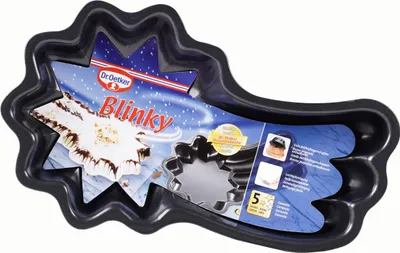 Produktbild von Dr. Oetker Blinky Motiv-Backform Sternschnuppe, antihaft, 28x7x3,5cm Weihnachten