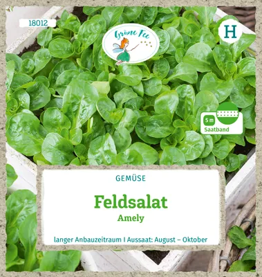 Produktbild von Grüne Fee - Feldsalat Amely Saatband 5 m Samen - 18012