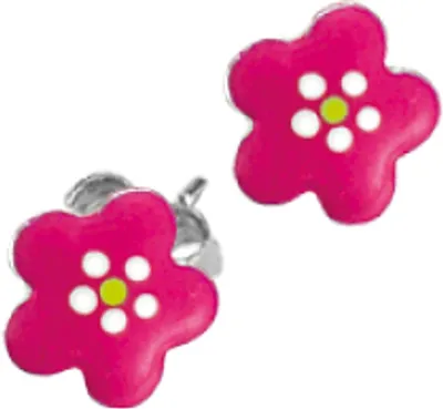 Produktbild von Scout Ohrstecker Blume 262124100 Silber 925 Emaille pink