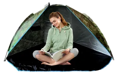Produktbild von Strandschutzhütte | UV-Schutz | Tragbarer Schnellaufbau für Camping, Angeln, Reisen, Picknick, See, Garten, Wandern