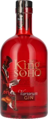 Image de The King of Soho Variorum Gin Pink Strawberry Edition 37,5% Vol. 0,7l
