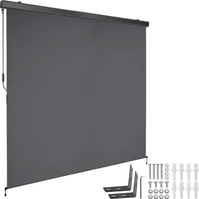 Produktbild von tectake® Senkrechtmarkise Eloise verschiedene Größen inkl. Wandhaltern